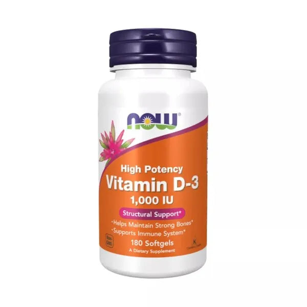 Vitamin D-3 1000 IU - 180 softgels - NOW Foods - Papildai