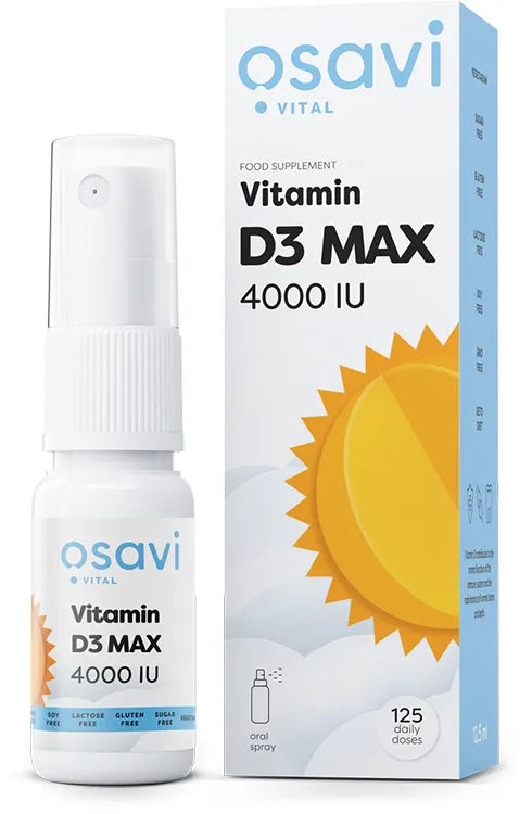 Vitamin D3 Oral Spray MAX 4000IU - 12.5 ml - Osavi - Papildai