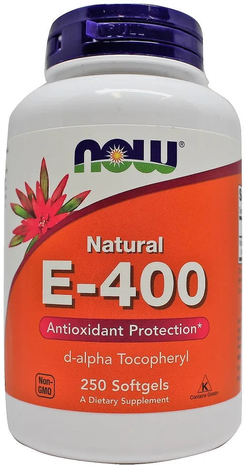 Vitamin E-400 Natural - 250 softgels - NOW Foods - Papildai