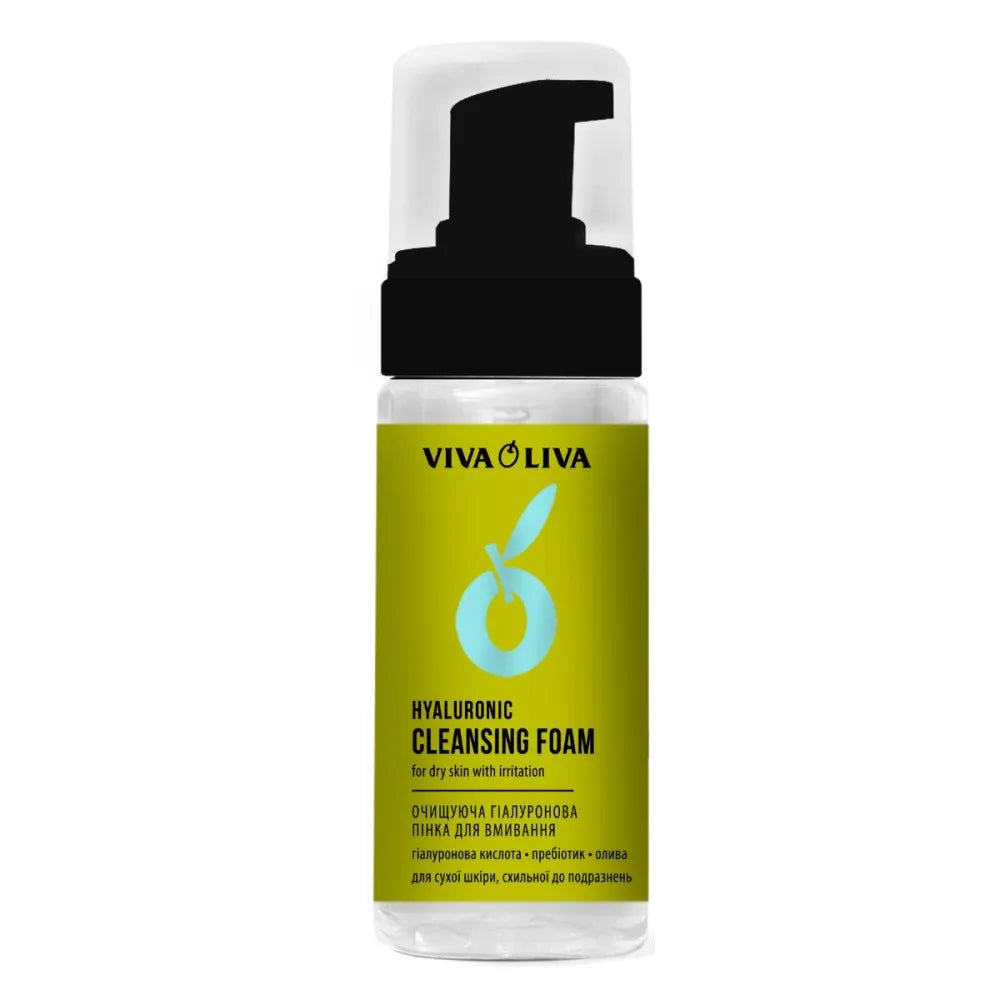 VIVA OLIVA Delicate Foam for Face Cleansing with Hyaluronic Acid 150ml - Kosmetika