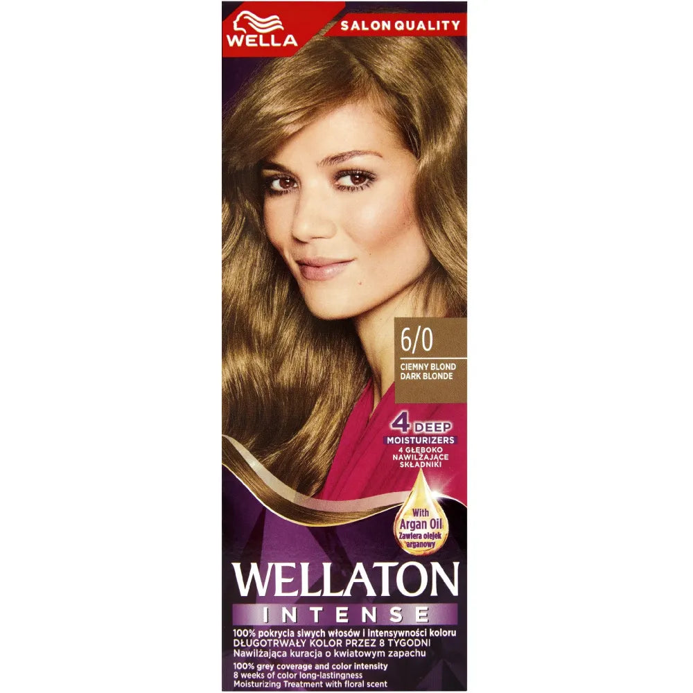 WELLA Wellaton Intense plaukų dažai 6/0 - Tamsiai šviesūs 1 vnt. - Kosmetika