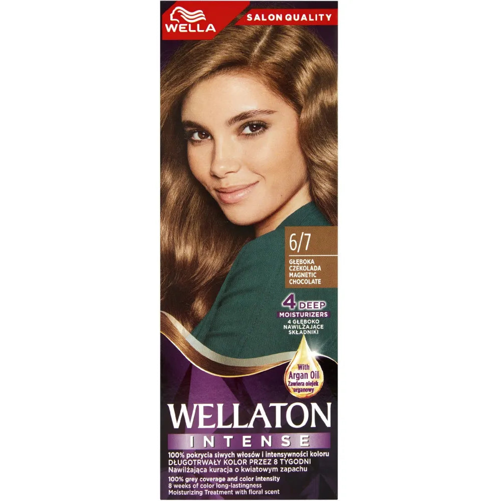 WELLA Wellaton Intense plaukų dažai 6/7 - Tamsus šokoladas 1op. - Kosmetika