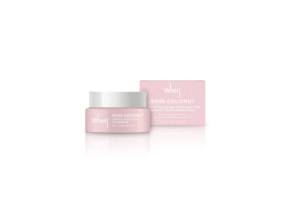 WHEN Rose Coconut Gentle Exfoliating Scrub Mask 50 ml. - Kosmetika