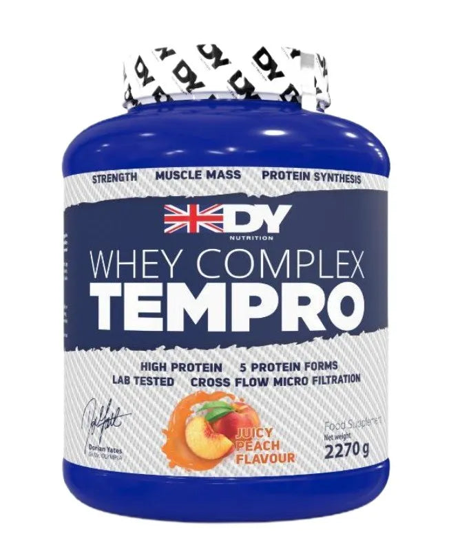 Whey Complex Tempro Juicy Peach Flavour - 2270g - Dorian Yates - Sporto papildai