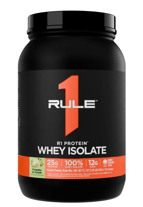 Whey Isolate Pistachio Ice Cream - 900g - Rule One - Sporto papildai