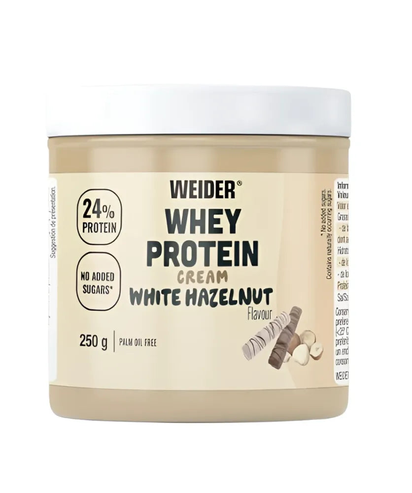 Whey Protein Cream White Hazelnut - 250g - Weider - Sporto papildai