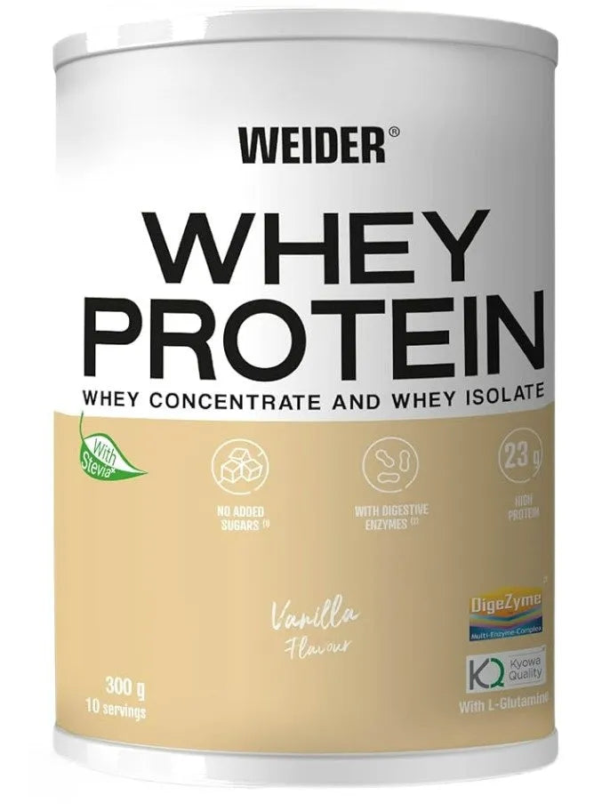 Whey Protein Vanilla - 300g - Weider - Sporto papildai