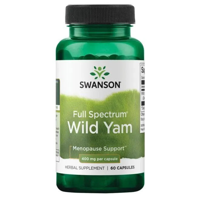 Wild Yam - Menopauzei - 400 mg - N60 - Swanson - Papildai