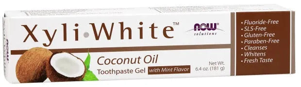 XyliWhite Coconut Oil Toothpaste Gel - 181g - NOW Foods - Higiena
