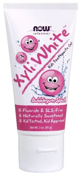 XyliWhite Kids Bubblegum Splash - 85g - NOW Foods - Higiena