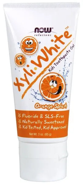 XyliWhite Kids Orange Splash - 85g - NOW Foods - Higiena