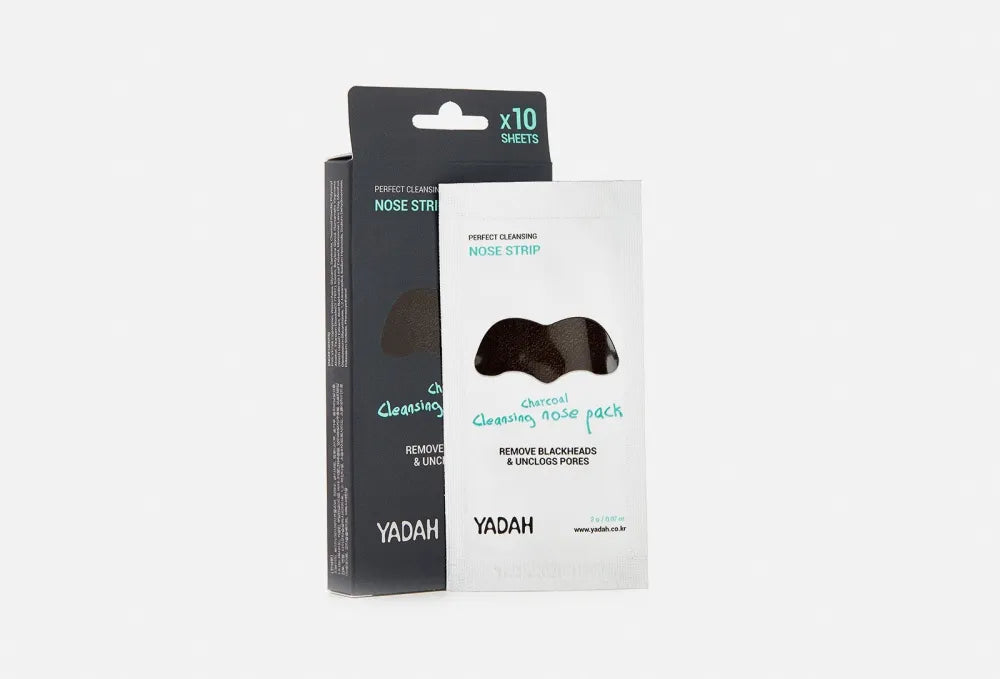 YADAH Cleansing nose pads with carbon 10 pcs - Kosmetika