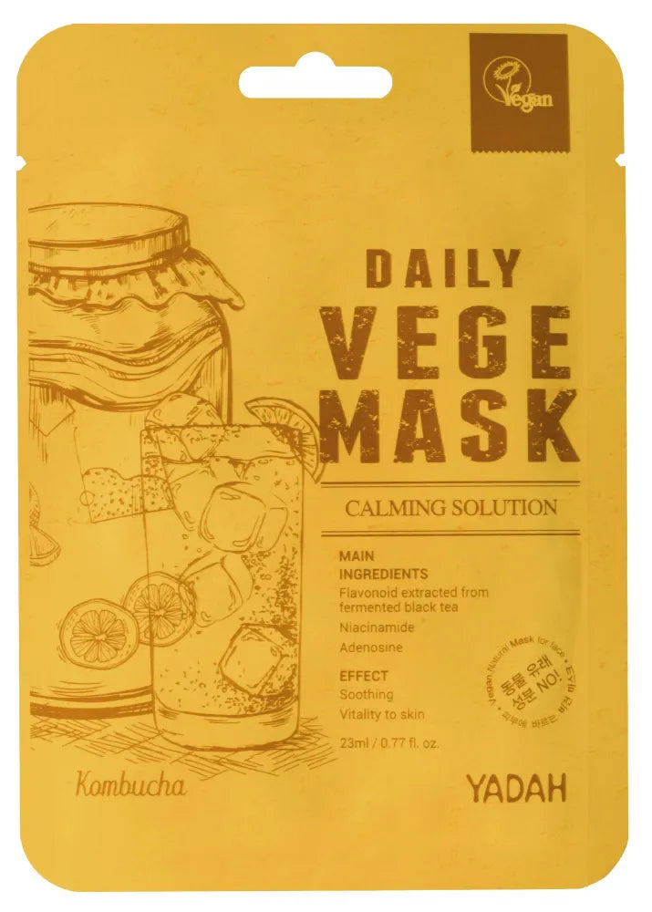 YADAH Daily Vege Kombucha Sheet Mask 23 ml - Kosmetika