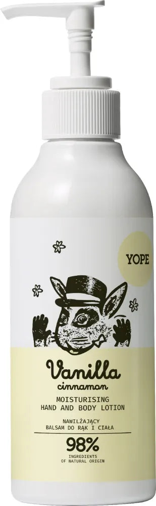YOPE Drėkinantis rankų ir kūno losjonas Vanilė + Cinamonas 300 ml - Kosmetika