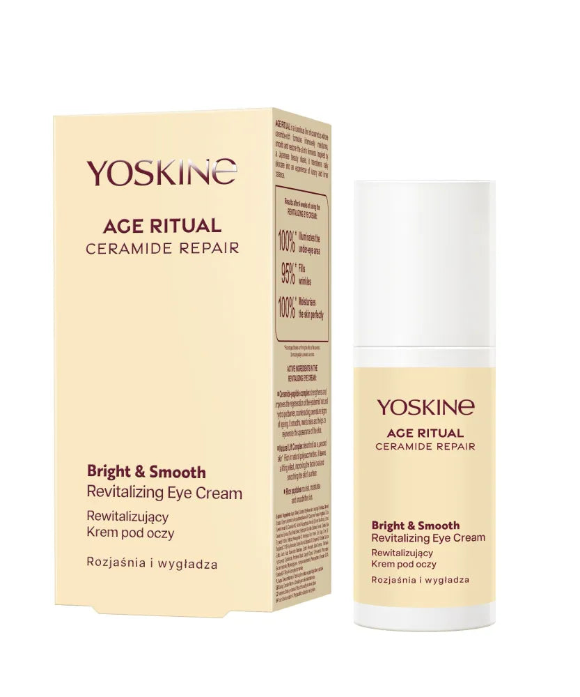 YOSKINE Age Ritual atgaivinančioji akių kremas šviesinantis ir išlyginantis 30 ml - Kosmetika
