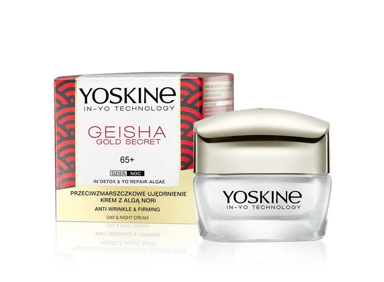 Yoskine Geisha Gold Secret 65+ Kremas nuo raukšlių ir stangrinantis dienai nakčiai 50ml - Kosmetika