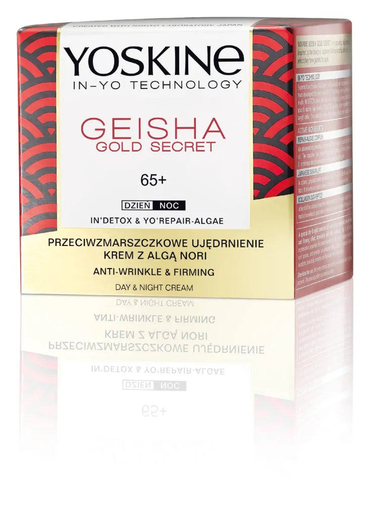 Yoskine Geisha Gold Secret 65+ Kremas nuo raukšlių ir stangrinantis dienai nakčiai 50ml - Kosmetika