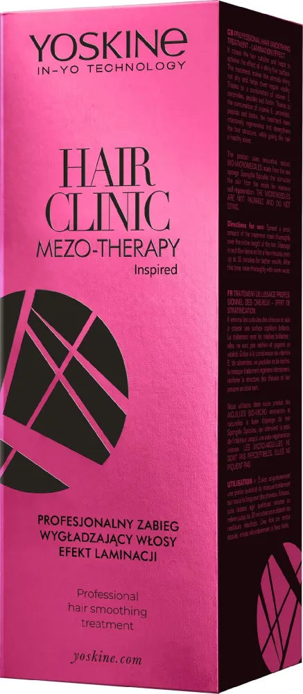 YOSKINE Hair Clinic Mezo Terapija Profesionali plaukų lyginimo procedūra - laminavimo efektas - Kosmetika