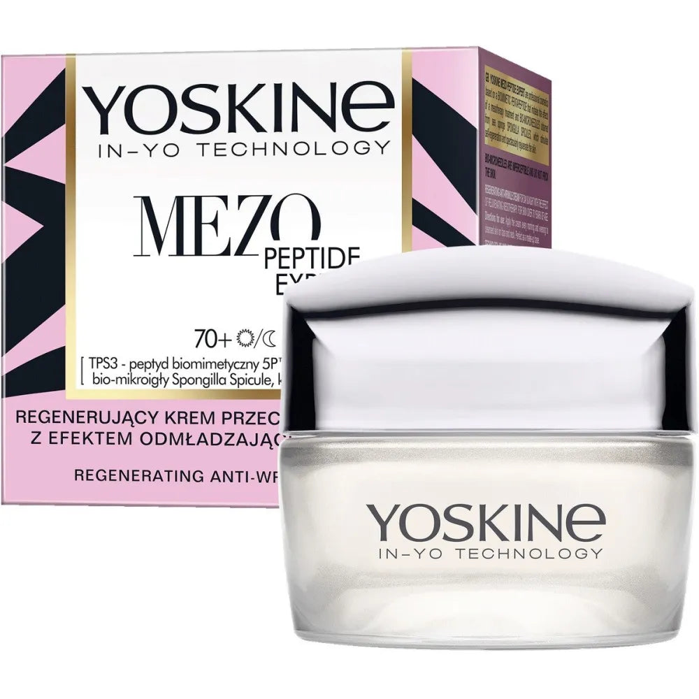 YOSKINE Mezo Peptide Expert Regeneruojantis Kremas nuo Raukšlių 70+ Dienai ir Nakčiai 50ml - Kosmetika