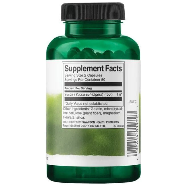 Yucca - Juka - Sąnariams - 500 mg - N100 - Swanson - Papildai
