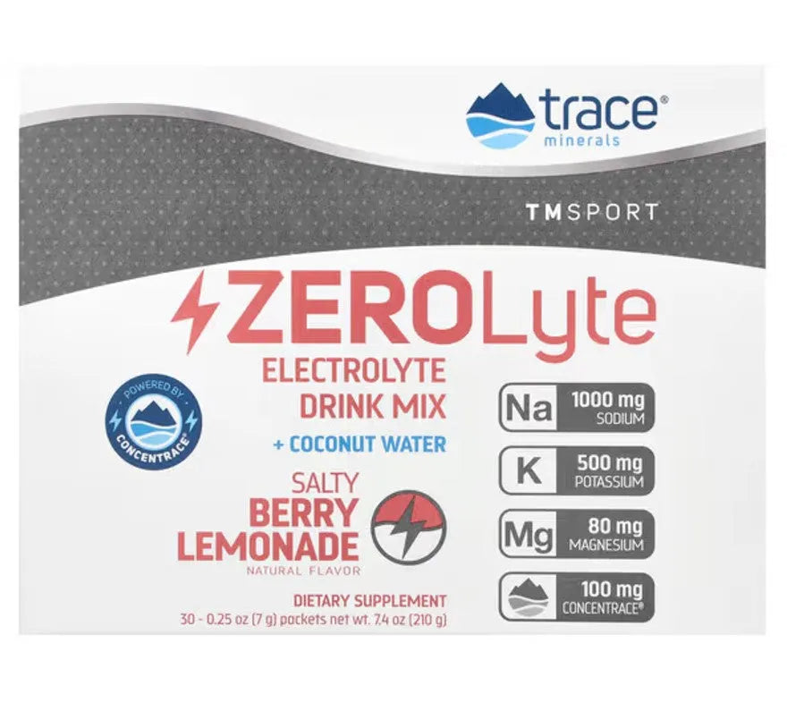 ZEROLyte Salty Berry Lemonade - 30 packets - Trace Minerals - Papildai