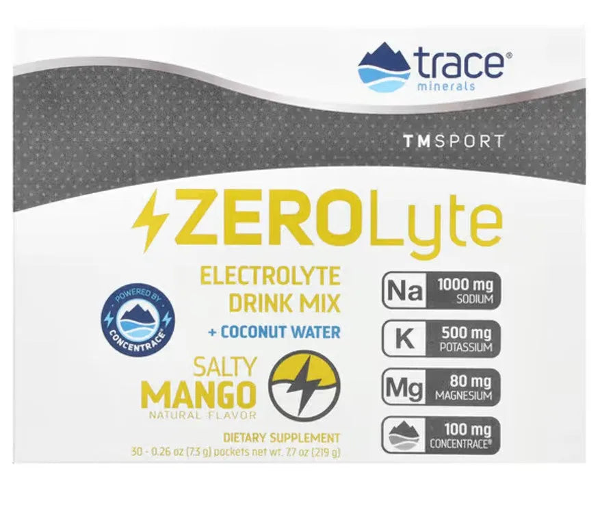 ZEROLyte Salty Mango - 30 packets - Trace Minerals - Papildai